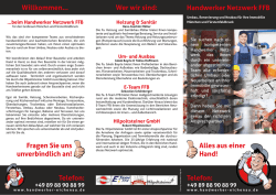 Handwerker Netzwerk FFB Telefon: Telefon: Alles aus einer Hand