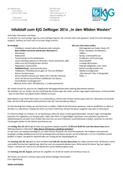 Infos f&uuml;r Teilnehmer