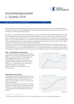Immobilienbarometer 2. Quartal 2016