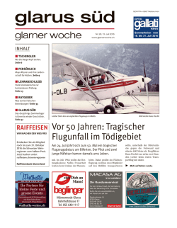 Glarner Woche, Glarus S&uuml;d, 13.7.2016