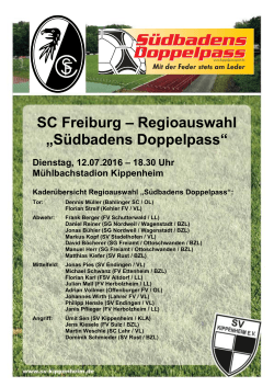 SC Freiburg – Regioauswahl „Südbadens