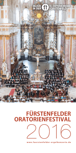 Fürstenfelder Oratorienfestival 2016