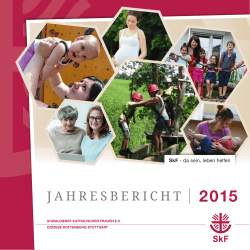 Jahresbericht | 2015 - Sozialdienst katholischer Frauen