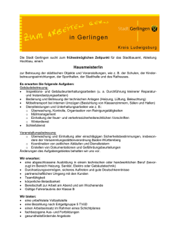 Hausmeister/in
