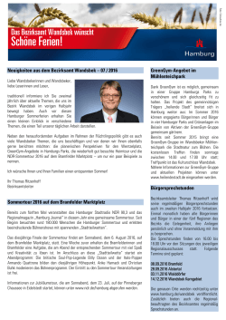 Neuigkeiten aus dem Bezirksamt Wandsbek »(PDF, 368