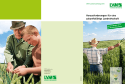 Herausforderungen f&uuml;r eine zukunftsf&auml;hige Landwirtschaft