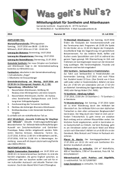 Mitteilungsblatt für Sontheim und Attenhausen