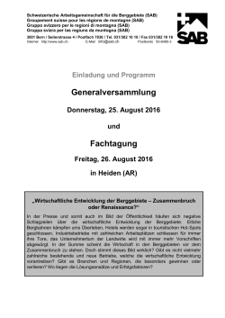 Tagungsprogramm Deutsch