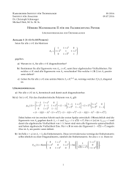 H&ouml;here Mathematik II f&uuml;r die Fachrichtung Physik