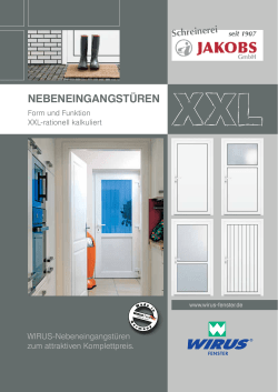NebeNeiNgaNgstüreN - Schreinerei Jakobs Bonn