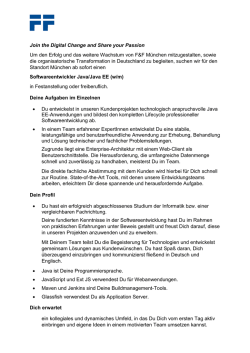 Join the Digital Change and Share your Passion Um den Erfolg und