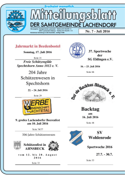 Mitteilungsblatt Juli - Samtgemeinde Lachendorf