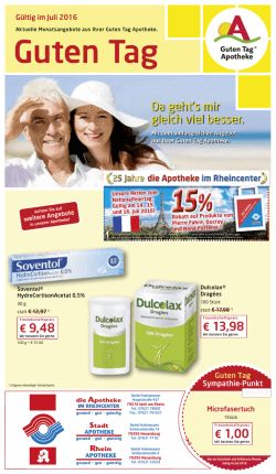 Guten Tag - Die Apotheke im Rheincenter
