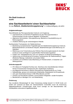 eine Sachbearbeiterin/ einen Sachbearbeiter