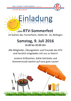 Sommerfest 2016 - Rellinger Turnverein