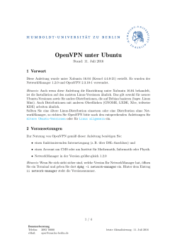 OpenVPN unter Ubuntu - Hu