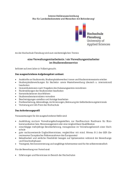 eine Verwaltungsmitarbeiterin / ein Verwaltungsmitarbeiter im