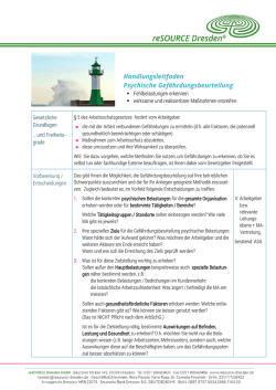 Handlungsleitfaden - reSOURCE Dresden GmbH