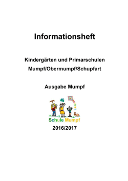 Informationsbrosch&uuml;re 2016/17