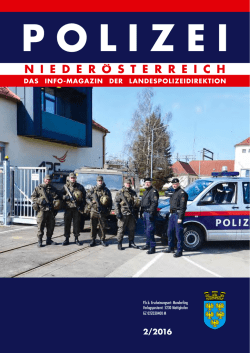 Ausgabe 2/2016 - Polizei © Polizei