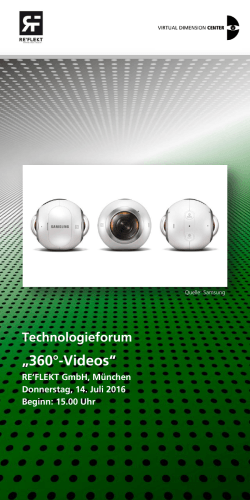 Technologieforum 360°-Videos