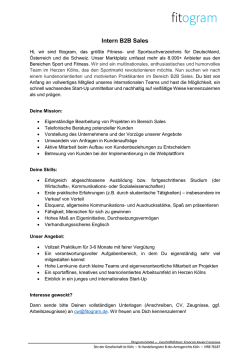 Intern B2B Sales