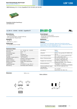 USF 1206 - Nicht Rückstellende Sicherungen