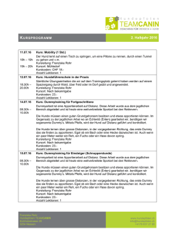 Jahresprogramm 2016