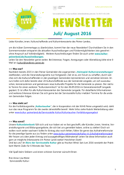 Juli/ August 2016 - Kultur Peiner Land