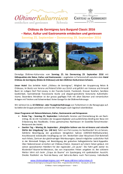 Château de Germigney Jura Burgund Classic 2016