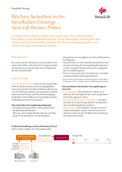 Factsheet Swiss Life Business Protect