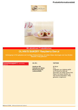 OLIVIA`S BAKERY Raspberry Donut