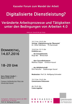 Digitalisierte Dienstleistung?