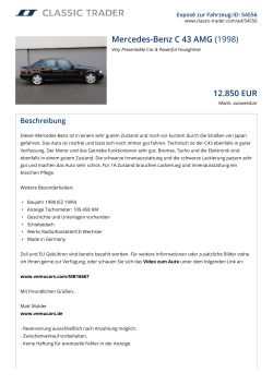 Mercedes-Benz C 43 AMG (1998) 12.850 EUR