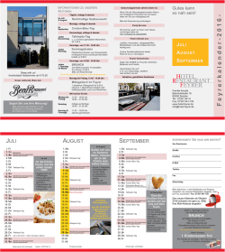 Feyrerkalender Juli - September 2016