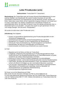 Dieses Stellenangebot als PDF speichern