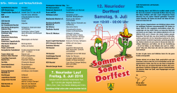 Programm Dorffest 2016