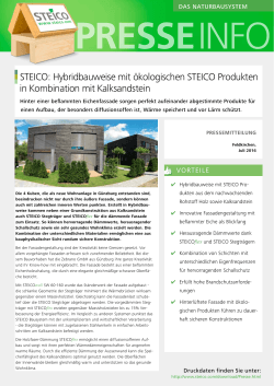 STEICO: Hybridbauweise mit ökologischen STEICO Produkten in