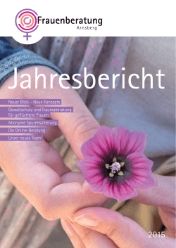 Jahresbericht 2015 - Blickpunkt Arnsberg