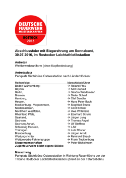 Informationen zur Abschlussfeier