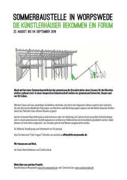 in Worpswede Sommerbaustelle