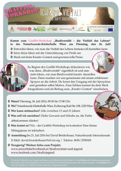 Graffiti- Workshop - Naturfreunde Wien