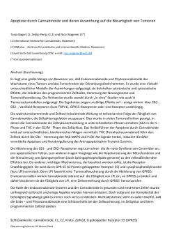 Apoptose durch Cannabinoide und deren