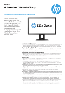HP DreamColor Z27x Studio