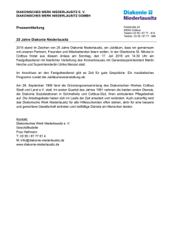 ein Link zum Pressetext der Diakonie
