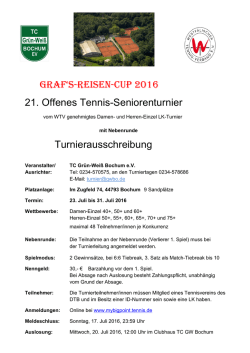 Graf`s-Reisen-Cup 2016 - Bezirk Ruhr