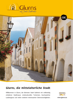 Glurns, die mittelalterliche Stadt DE