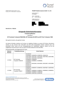 Dringende Sicherheitsinformation