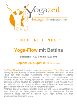 Yoga-Flow mit Bettina