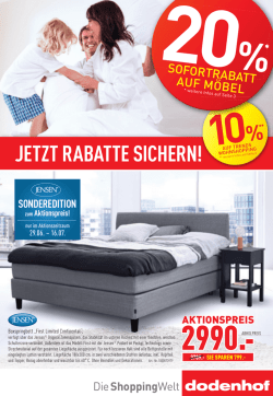 jetzt rabatte sichern!